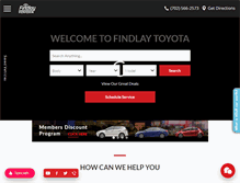 Tablet Screenshot of findlaytoyota.com
